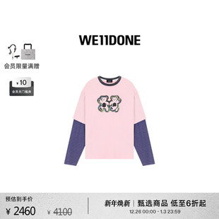 T恤经典 条纹层叠长袖 WE11DONE男女同款 休闲潮流 明星同款