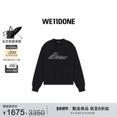 LOGO套头针织衫 WE11DONE男女同款 珍珠样式 简约休闲通勤上衣