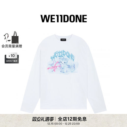 项链猫咪印花 T恤