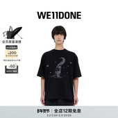 明星同款 WE11DONE中性男女同款 经典 泰迪熊印花休闲短袖 T恤