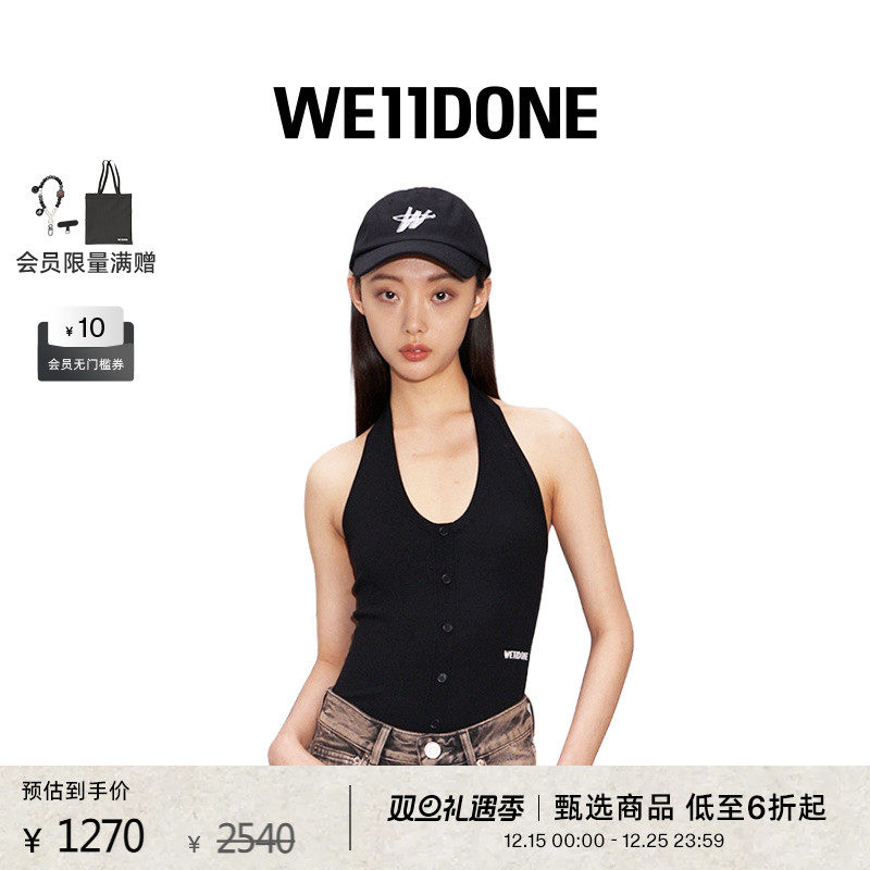 女士挂脖WE11DONE连体