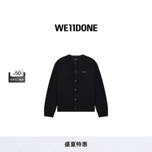 字母LOGO针织开衫 款 WE11DONE经典 简约休闲 明星同款