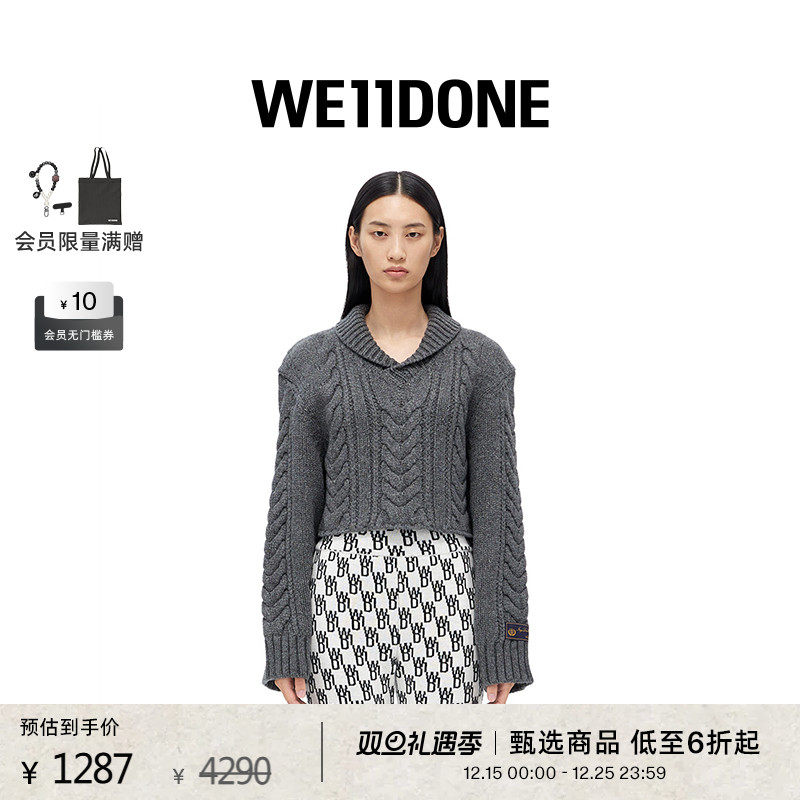 女士短毛衣WE11DONE时尚