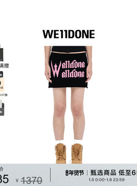 WE11DONE女士LOGO短裙