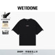 双LOGO饰带短袖 T恤简约 新品 男女同款 明星同款 WE11DONE26春季