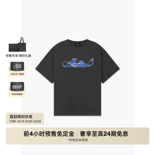 WE11DONE26夏季男女同款喷墨T恤休闲时尚潮流百搭日常