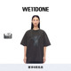 宽松休闲短袖 WE11DONE中性小熊印花图案时尚 圆领T恤 明星同款