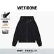 WE11DONE26春季 休闲 简约时尚 新品 穿孔细节拉链连帽衫