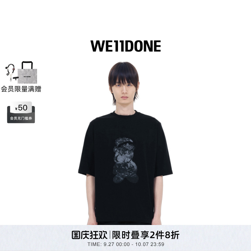男女短袖T恤WE11DONE印花