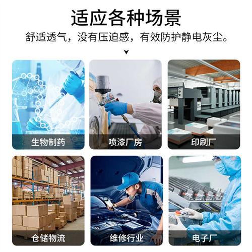 防静电连帽分体服防尘洁净服无尘工作服分体防护服套装无尘衣喷漆