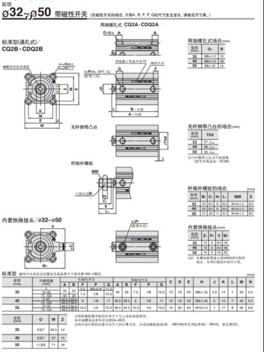 新品日本原装 CDQ2B50CDQ2A50175DZ175DCZ200DZ200DCZ薄气缸