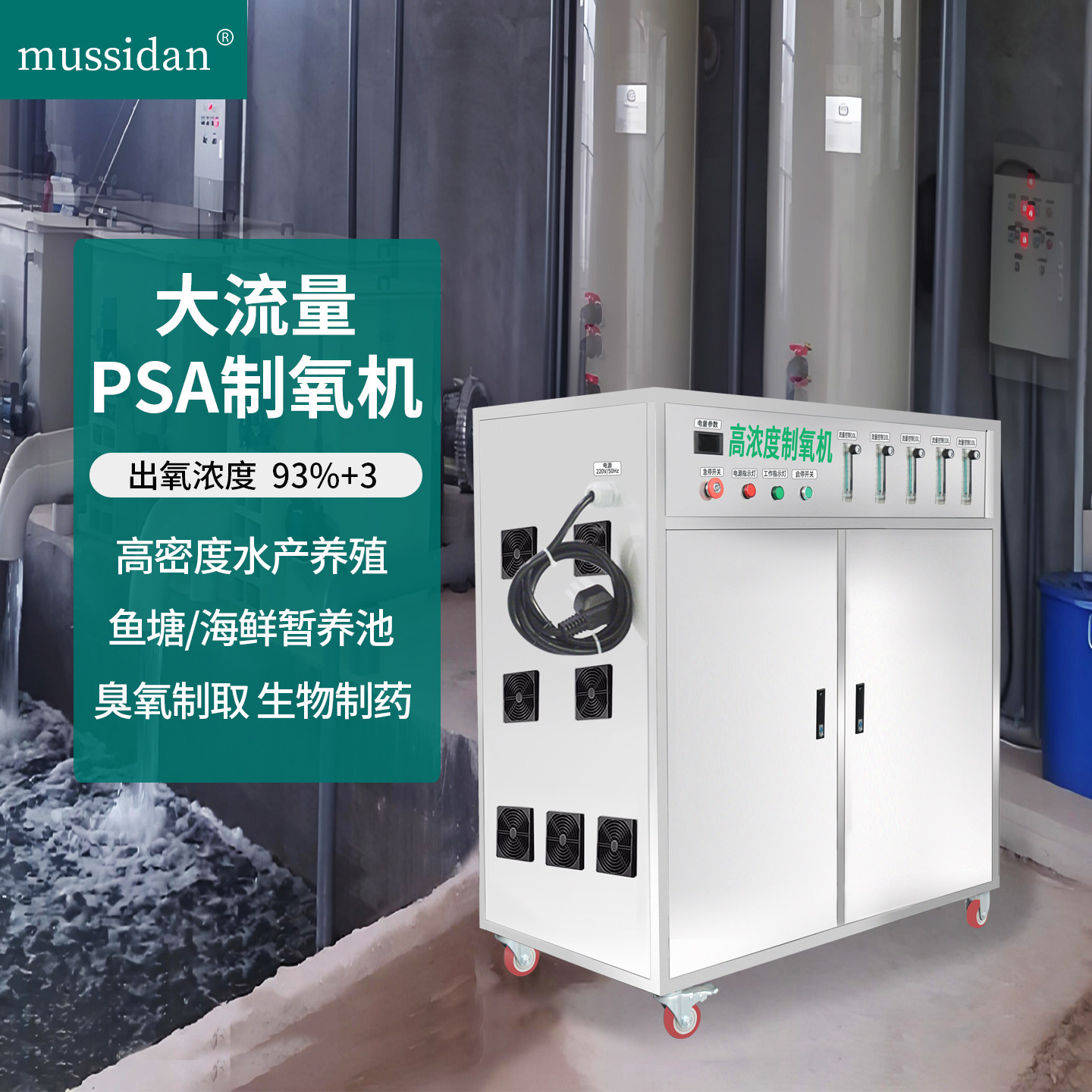 高浓度制氧机水产养殖增氧机设备