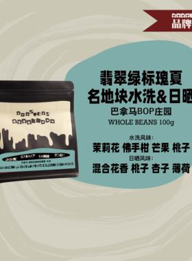 【绿标瑰夏手冲】绝对小孩 巴拿马翡翠庄园手冲咖啡豆日晒水洗