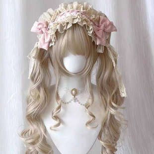 多色原创lolita发带甜美蕾丝蝴蝶结cla系可爱芭蕾风可搭芙蝶之心