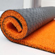 橙色地垫门口入户门自由裁剪丝圈脚垫蹭土耐磨加厚室外防滑门垫子