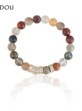 【商场同款】阿吉豆AJIDOU手链女款时尚优雅手串潮流木变石手饰品
