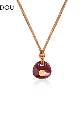 AJIDOU阿吉豆项链女款红色福袋时尚休闲毛衣链