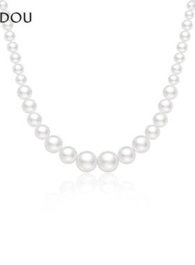 阿吉豆AJIDOU项链女向生系列款优雅珍珠锁骨链配饰轻奢小众毛衣链