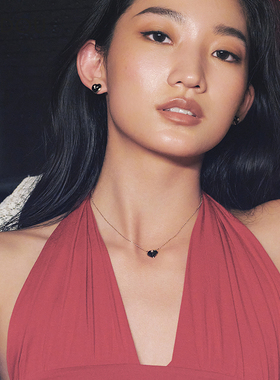 阿吉豆AJIDOU项链女时光之约系列爱心项链轻奢颈链送礼物爱心吊坠