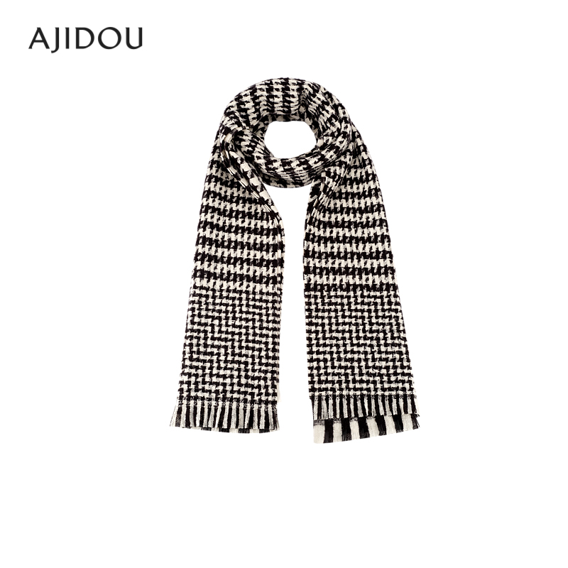 阿吉豆秋冬季ajidou围巾女