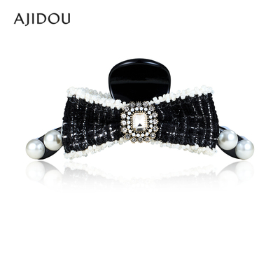 阿吉豆AJIDOU发饰女款小众轻奢设计感发夹大抓夹鲨鱼夹发饰品