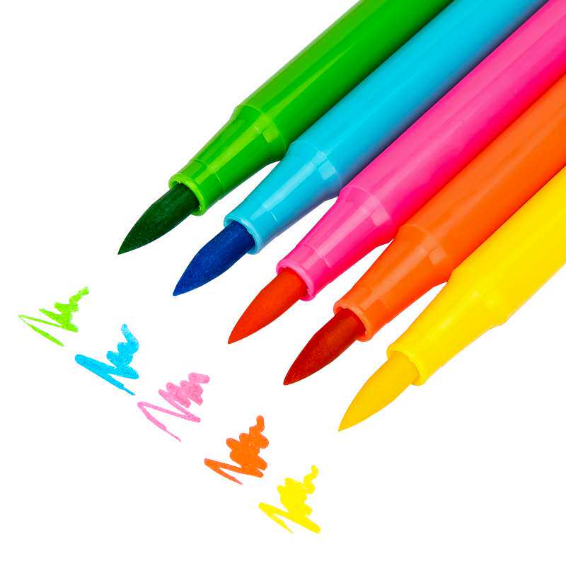得力软头水彩笔36色70686软笔头水彩笔可洗水彩笔套装幼儿园儿童