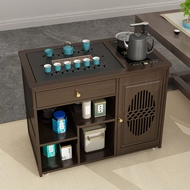 Bàn trà di động, bàn trà nhỏ, ban công, phòng khách gia đình, xe trà có bánh xe, bàn cà phê Kung Fu, tủ pha trà, bộ ấm pha trà và ấm đun nước bàn trà gỗ tự nhiên