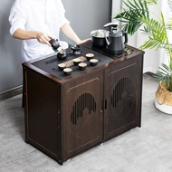 Nhà Di Động Bàn Trà Bàn Trà Phòng Khách Ban Công Nhỏ Bàn Bàn Văn Phòng Trà Bộ Ấm Siêu Tốc Tích Hợp Bên Tủ bàn trà gỗ tự nhiên