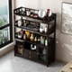 博古架中式 置物架多功能茶柜架家用多层置物架茶台玄关多宝阁书架