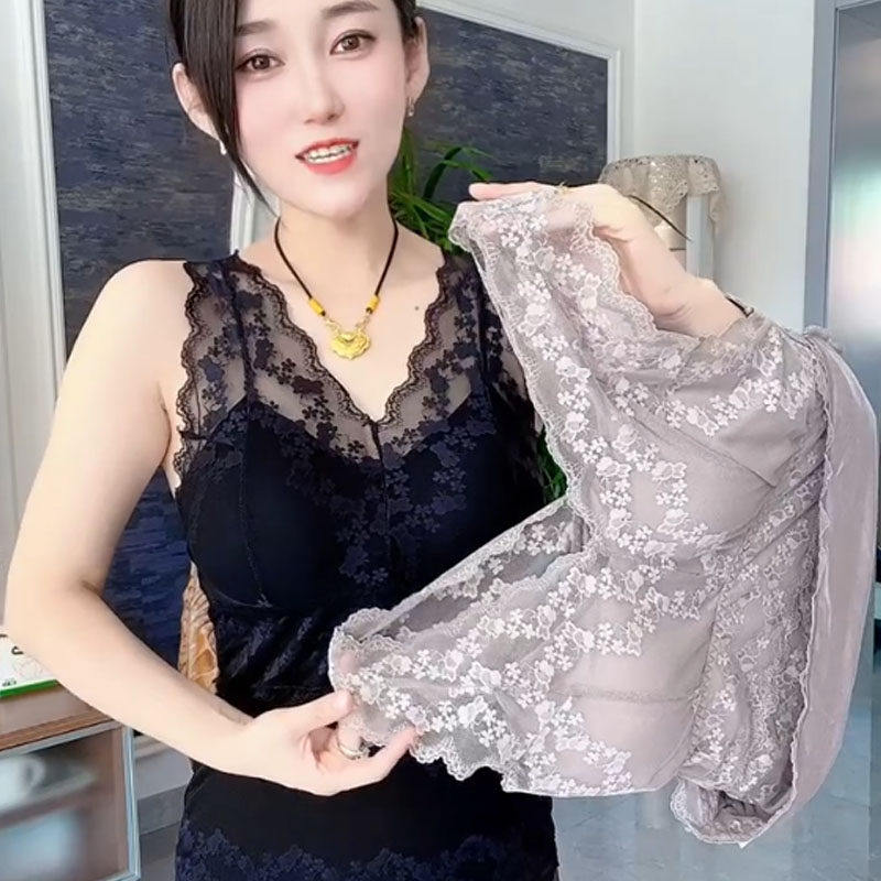2025秋冬加厚双层莫代尔保暖背心女带胸垫显瘦内搭宽肩带高级内衣