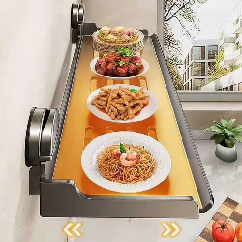 吸盘厨房备菜置物架托架多功能家用可折叠多功能配菜盘碗碟收纳架
