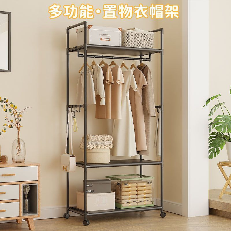 简易多功能衣帽架置物架