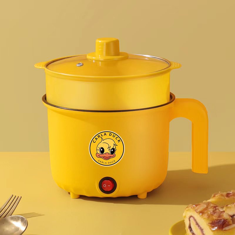 小黄鸭电煮锅学生宿舍多功能一体元气煮饭锅家用迷你小型炒菜电锅,厨房电器,电煮锅,淘宝优惠券,粉丝福利购,淘宝优惠卷