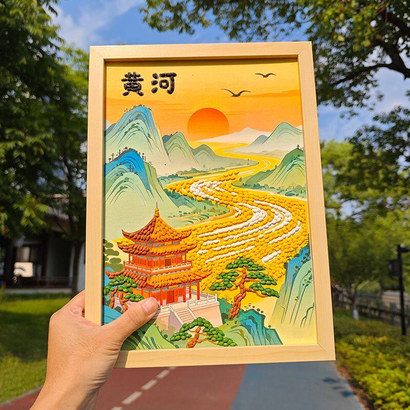 非遗大米五谷杂粮diy粘贴