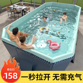 游泳池家用儿童免充气可折叠水池家庭婴儿游泳桶户外大型支架泳池