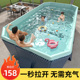 游泳池家用儿童免充气可折叠水池家庭婴儿游泳桶户外大型支架泳池
