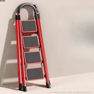 梯楼梯步人字梯两用踏板家用多功能加厚折叠梯阁楼梯梯子室内伸缩