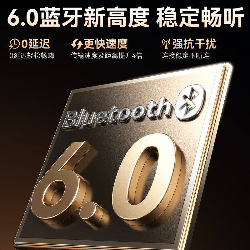 6.0蓝牙耳机双耳AI语音声控大电量开车游戏听歌通话大音量重低音