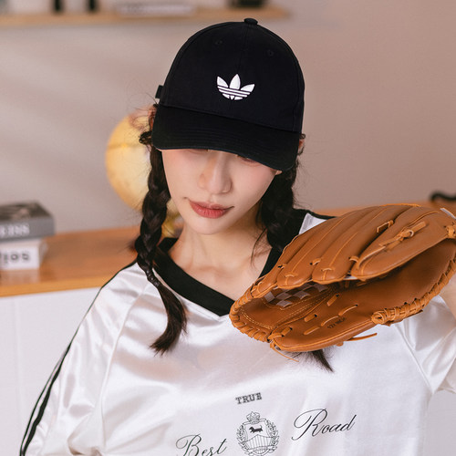 阿迪达斯三叶草棒球帽2026新款休闲潮酷鸭舌帽男女同款帽子JC6023