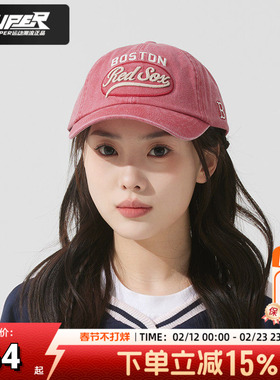 MLB牛仔棒球帽男帽女帽26春季新款软顶刺绣大LOGO鸭舌帽3ACPV165N