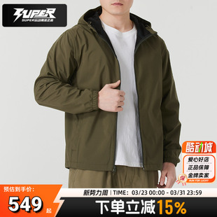 Timberland添柏岚官方梭织夹克男户外运动服休闲防风衣外套A2GUS