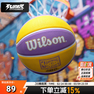 Wilson威尔胜3号篮球青少年室内外通用篮球儿童运动训练球橡胶球