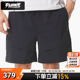 休闲裤 安德玛男子城市野趣系列户外短裤 健身通勤黑色梭织运动短裤