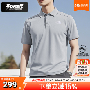北面TheNorthFace正品POLO衫男款女款夏季翻领透气短袖T恤休闲服