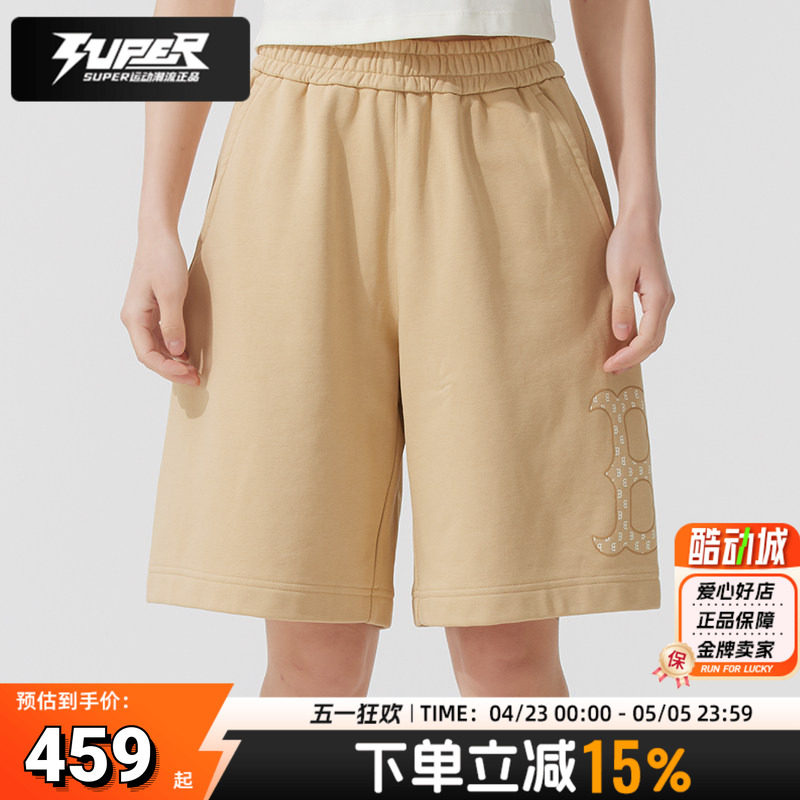 MLB情侣短裤2025夏季新款男女同款透气休闲短裤健身训练运动短裤