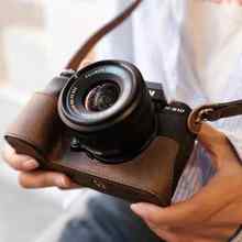 富士XS10保护套相机包皮套配件牛皮相机壳真皮相机套底座疯马手柄