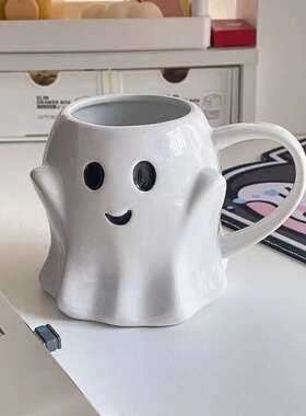 搞怪创意礼物ins风小精灵马克杯陶瓷大容量水杯办公室杯子礼物