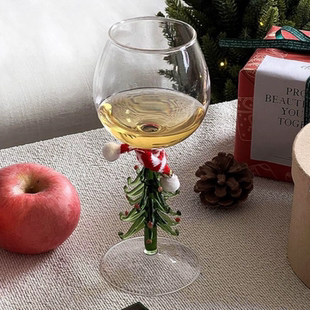 圣诞树玻璃杯酒杯家用喝水杯子情侣对杯送女友闺蜜伴手礼圣诞礼物