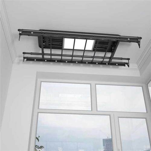 电动晾衣架小尺寸1米机阳台遥控升降智能横向晒自动侧装户型迷你