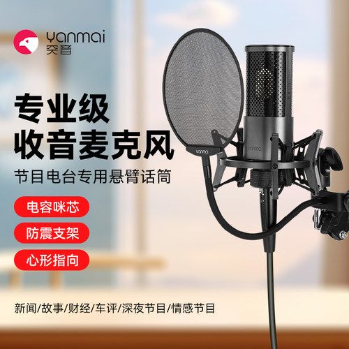 yanmai突音电台节目专用麦克风